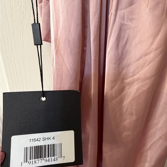 Pink Open Back High Neck Side Ruched Gown Style 11642 - Picture 4 of 8